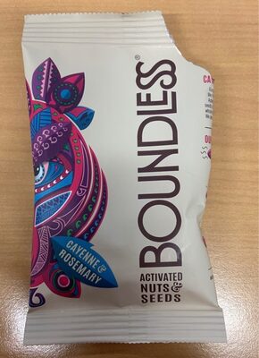 Boundless activated nuts & seeds Cayenne & Rosemary - 5060544130002