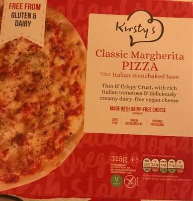 Classic margherita pizza gluten and dairy free - 5060558350007