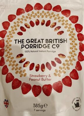 100% Natural Instant Porridge / Strawberry and Peanut butter - 5060559970020