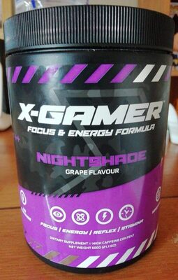 X-Gamer Focus & Energy Formula - Nightshade - 5060620350331