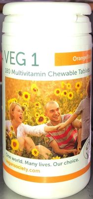 Vegan Society Veg 1 Multi Orange 180'S 180 Tabs - 5065000944063