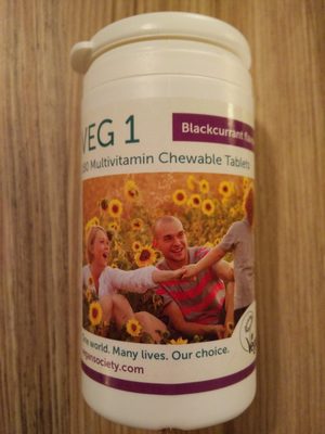 VEG 1 Multivitamin Chewable Tablets - 5065000944070