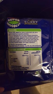 Super noodles mild curry - 5098732003128