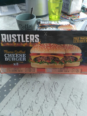 Rustlers Cheese Burger Twin Pack 280G - 5099556012396
