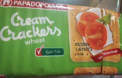 Cream Crackers wheat sugar free - 5201004042927