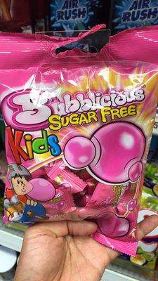 Bubblicious bubble gum sugar free - kids - Parfum Tutti Frutti - 5201295113238