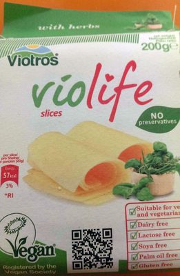 Violife slices with herbs - 5202390015366