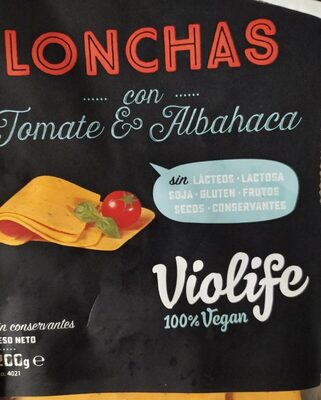 Lonchas con tomate y albahaca - 5202390016301