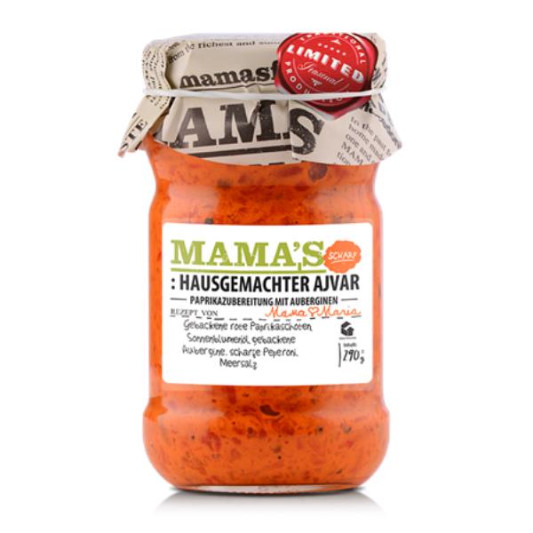 Mama's: Ajvar Hot Roasted Red Pepper Spread - 290G - 5310146002642