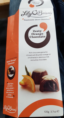 Lily O'Brien's Zesty Orange Chocolate 105g - 5390394013225