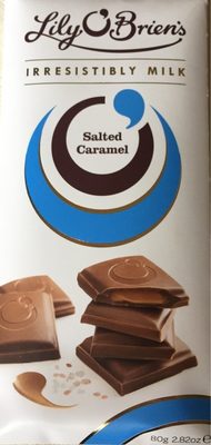 Lily O'brien's Salted Caramel Bar, 80G - 5390394015465