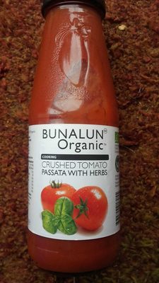 Bunalun Organic Crushed Tomato Passata With Herbs G / F - 5391500917055