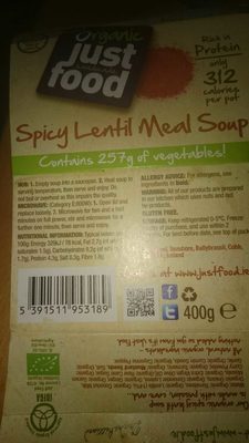 Spicy Lentil Meal Soup - 5391511953189