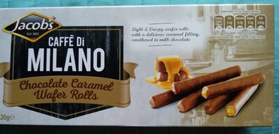 Chocolate caramel wafer rolls - 5397136003919