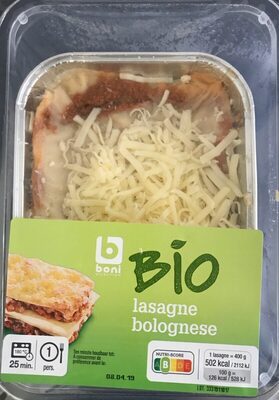 Boni - Bio lasagne bolognese - 5400141095500