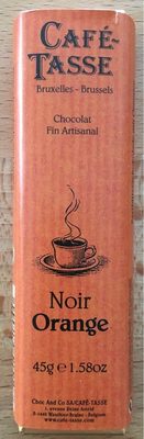 Cafè Tasse, Noir Orange, 54%, 45g - 5400219515107