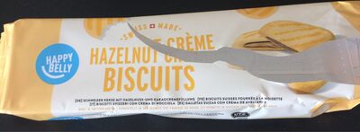 Hazelnut Crème Biscuits - Happy Belly - 5400606007024