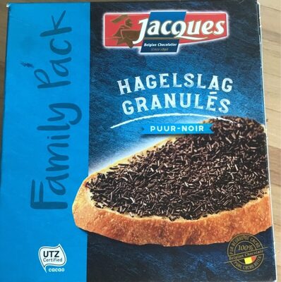 Jacques Hagelslag Granulés puur-noir - 5410059033143