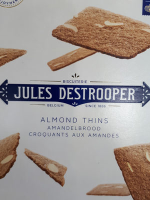 Jules Destrooper Almond Thins 75 Grams - 5410471127000