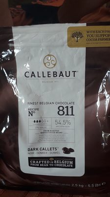 Callebaut Select Dark 54.5 Percent Chocolate 811 Callets - 5410522513257
