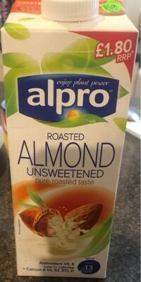 Alpro roasted almond unsweetened - 5411188128847