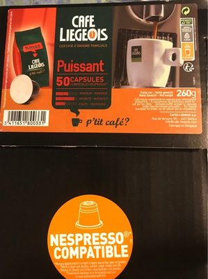 Puissant Espresso Cafe Liegeois - 5411651800331