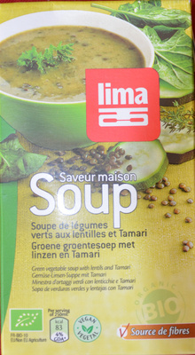 Soupe de légumes verts aux lentilles et Tamari - 5411788042536