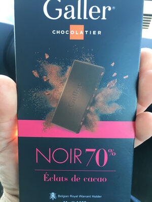 Tablette Galler Noir 70% Eclats de cacao - 5412038129113