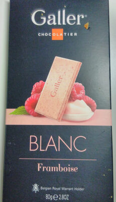 Tablette Galler Blanc Framboise - 5412038129212