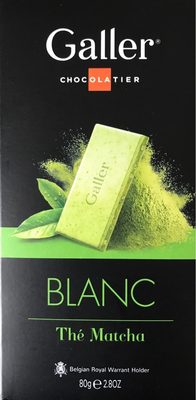 Tablette Chocolat Blanc Thé Matcha - 5412038129304