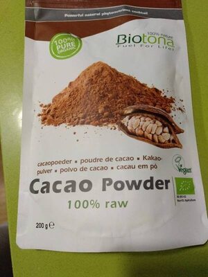 Cacao Cru Bio En Poudre - 200 GR - Biotona - 5412360007431