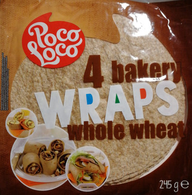 4 Bakery Wraps Whole Wheat - 5412514932039