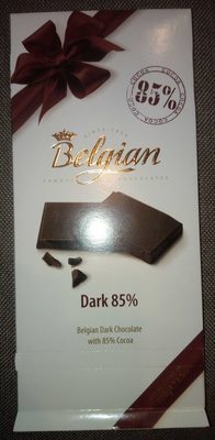 The Belgian Tablettes Noir 85% 25X100G - 5413121358694