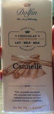 Chocolat Lait Cannelle de Ceylan - 5413415206304