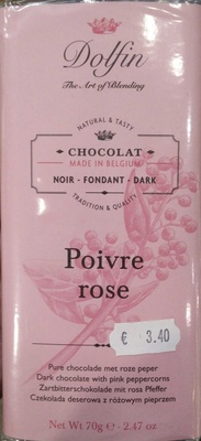 Chocolat Noir Poivre Rose - 60% Cacao - 5413415233300