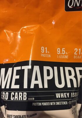 QNT Metapure whey isolate white chocolate - 5425002408947