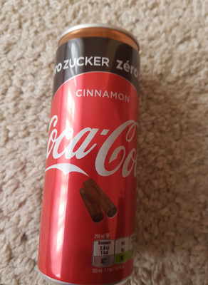 Coca cola Zéro sucre Cinnamon - 5449000260635