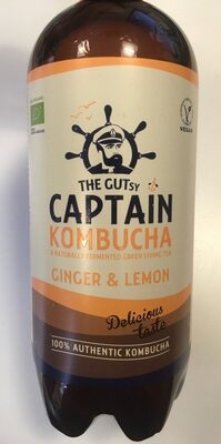 The Gutsy Captain Kombucha Ginger & Lemon - 5600787049107
