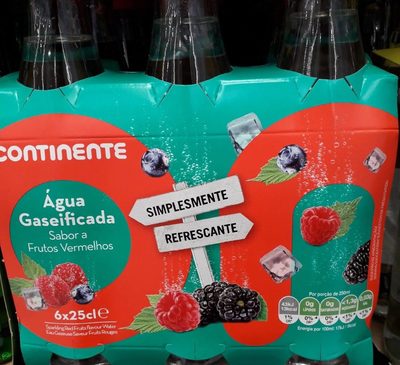 Agua gaseidicada sabor frutos vermelhos - 5601195620124