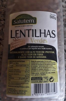 Lentilhas verdes - 5601557003756