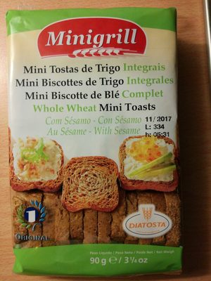 Mini biscottes de trigo integrales - 5601560111226