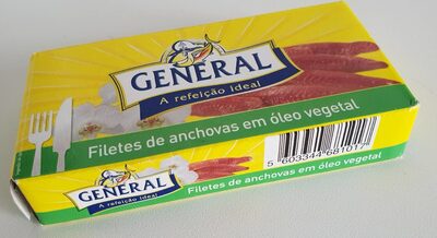 Filets de anchovas em oléo vegetal - 5603344681017