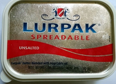 Lurpak Spreadable Unsalted Butter - 5740900103726