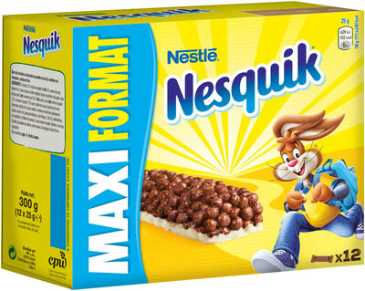 NESQUIK Barres de Céréales 12 x 25g Maxi Format - 5900020012579
