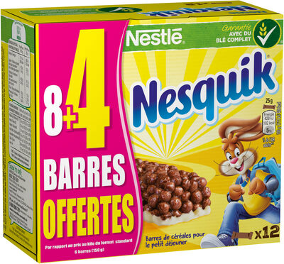 NESTLE NESQUIK Barres de Céréales (8+4) x 25g - 5900020012593