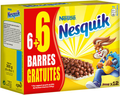 NESQUIK Barres de Céréales 6 x 25g + 6 offertes - 5900020027184