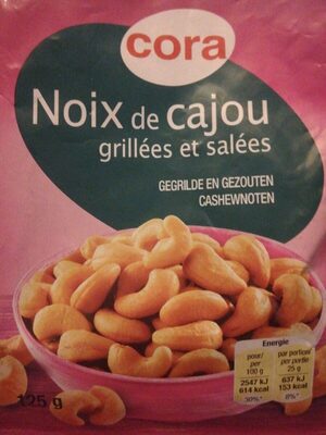 Noix de cajou grillées et salées - 5901832063223