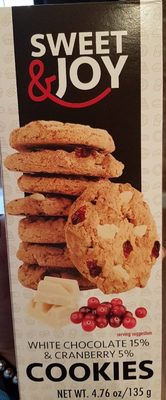 Cookies White chocolate & cranberry - 5902768864281