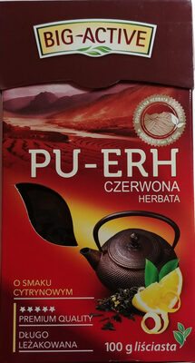 Herbata czerwona Pu-Erh o smaku cytrynowym - 5905548350028