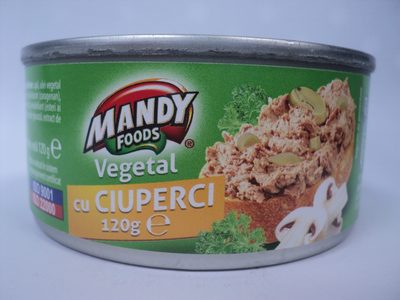 Mandy Pasta vegetala tartinabila cu ciuperci - 5941334002184